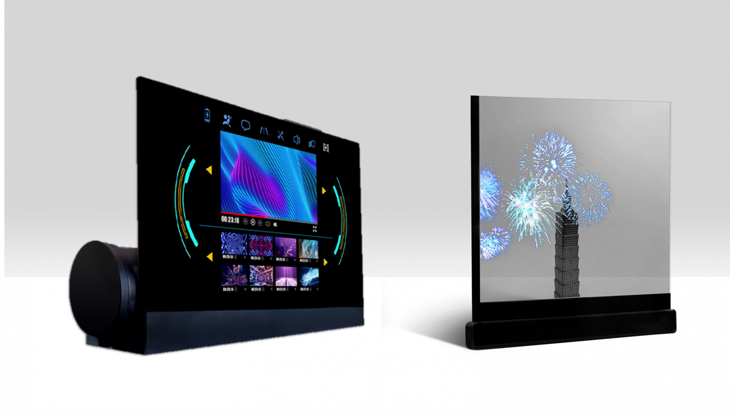 可卷式、折迭性、高透明